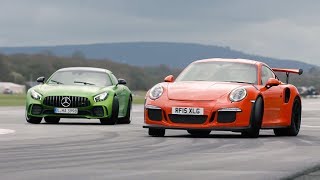 MercAMG GT R vs 911 GT3 RS vs BMW M4 GTS  Chris Harris Drives  Top Gear [upl. by Rodmun]