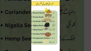 English vocabulary of edible Seeds with urdu meanings  Smart Study Zone [upl. by Angadreme840]