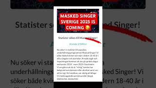 MASKED SINGER SVERIGE 2025 IS COMING shorts [upl. by Sitto]