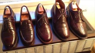 Shell Cordovan Aging Color 8 dark burgundy [upl. by Aynam]