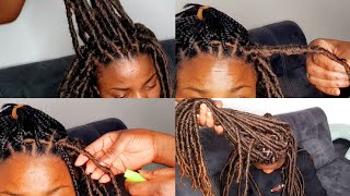 faux locs tutorial with braiding hair [upl. by Jannel362]