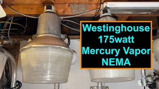 Westinghouse 175watt Mercury Vapor NEMA Street Light [upl. by Mortimer426]