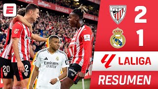 Mbappé FALLÓ OTRO PENAL y el REAL MADRID cayó 21 ante Athletic Club  La Liga [upl. by Yboj130]