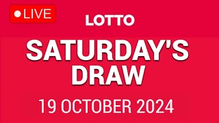 The National Lottery Lotto Draw Live results from Saturday 19 October 2024  tonights lotto [upl. by Zurkow]