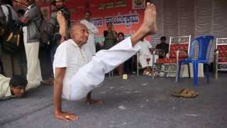 Indian Yoga performed by 80 year old of ashtanga asanas [upl. by Leventhal495]