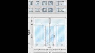 Window and Door PVC UPVC Aluminum Design Draw Calculate Software – iwindoor [upl. by Ecyarg]