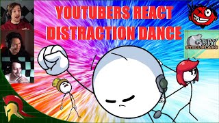 YouTubers React To Henry Stickmin Distraction Dance  Reaction Replay  Completing The Mission [upl. by Onifur]