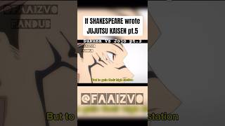 If shakespeare wrote jujutsukaisen fandub acting voiceacting animeedit sukuna fypage [upl. by Airemahs]