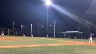 Dylan Razack drills single up the middle going 1 for 2 in Mudcats win  Mudcats Baseball vs Twins [upl. by Eurydice]