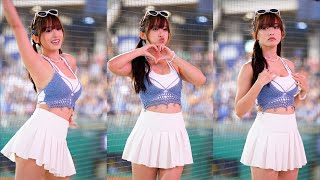 【4K 縦動画】夏、再び、スカートひらり。 丹丹 （だんだん） Fubon Angels 富邦悍將啦啦隊 CPBL 中華職棒 新莊棒球場 20231010【台湾チアTV】 [upl. by Llebasi]