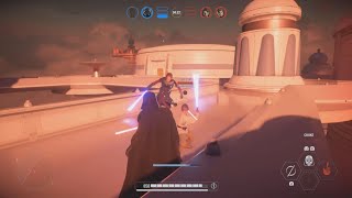 STAR WARS™ Battlefront™ II 2v1 Darth Vader vs Luke Skywalker and Anakin Skywalker [upl. by Alma617]