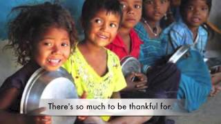 Josh Groban Thankful with Lyrics World Hunger Day [upl. by Yreffoeg]