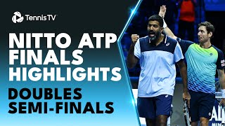 BopannaEbden RamSalisbury amp More Feature  Nitto ATP Finals Doubles Highlights SemiFinals [upl. by Peppi]