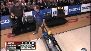 Koivuniemi defeats Daugherty in professional bowling 299100 [upl. by Tibold196]