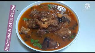 PAYA RecipeHow To Make Hyderabadi PAYA Recipe By Yasmeen cooking [upl. by Rycca]