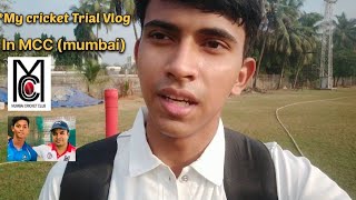 my cricket trial in mumbai cricket club cricketvlog cricket [upl. by Yusuk]