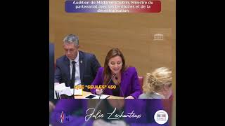 Audition de Madame le Ministre du « Partenariat avec les territoires et de la décentralisation » [upl. by Anoyi]