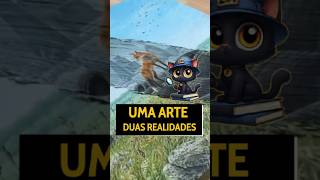 Uma arte duas realidades 🖼️davidart curiosidades arte criatividade [upl. by Aiceled]