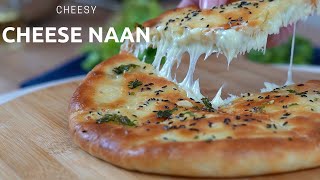 Cheese Naan Recipe  Cheesy Garlic Naan Recipe by Tasty Craving [upl. by Kenney]