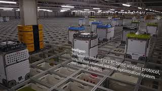 Ocado Robotic System For Kroger [upl. by Savanna783]