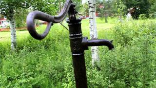 Old water pump in Dalarna Sweden [upl. by Naehgem]