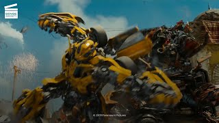 Transformers Revenge of the Fallen Bumblebee fight Rampage and Ravage HD CLIP [upl. by Bardo747]