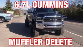 2012 Dodge Ram 67L Cummins EXHAUST w Muffler Delete [upl. by Jeavons]