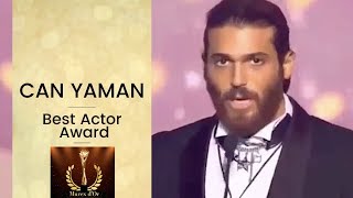 Can Yaman ❖ Speaking English amp Arabic ❖ Murex d’Or Best Actor Award ❖ English ❖ 2019 [upl. by Aniwde144]