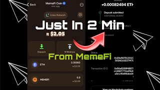 Widraw Your Gas Fee From MemeFi Bot to OKX In 2 Minutes  MEMEFI Telegram Bot [upl. by Brawley843]