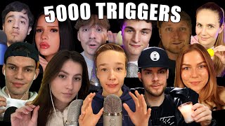 ASMR 5000 TRIGGERS WITH FRIENDS  Epic 500k Special Collab [upl. by Gnel889]