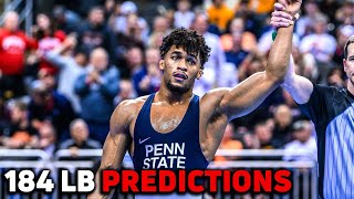 Predictions For 184 Lb NCAA Champion And All Americans [upl. by Kifar146]