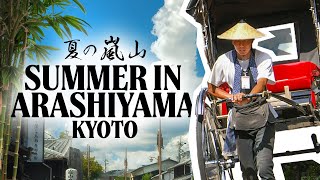 KYOTO ARASHIYAMA Japan Rickshaw Yukata and Bamboo 嵐山 京都 Lumix GH6 Cinematic Video [upl. by Kathrine195]