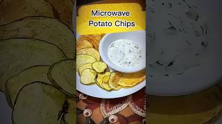 How to make Potato Chips in the microwave food cooking recipe potato foodie [upl. by Ahsatniuq938]