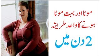 Mota Hone Ka Tarika  How To Gain Weight Fast  Increase Weight Weight Gain  In UrduHindi [upl. by Llohcin488]