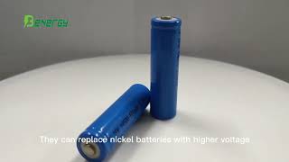 Rechargeable AA Lithium Cylindrical Battery 32V 500mAh LiFePO4 14500 32V [upl. by Htebi298]