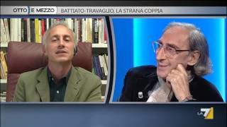 Travaglio e Battiato sodalizio artistico di vecchia data [upl. by Hafeenah968]