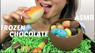 FROZEN CHOCOLATE  ASMR NO TALKING  NE Lets Eat [upl. by Htaek713]