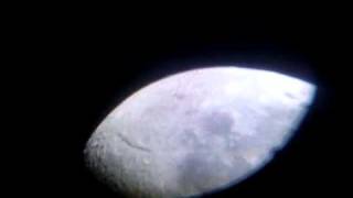 Moon observation using a 110 x 900 mm reflector telescope [upl. by Atiuqahs]