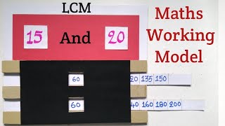 Maths Working Model on LCM  Maths Working Model lcm  Maths Project on lcm [upl. by Somerset312]