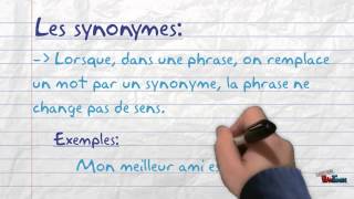 Les synonymes et les antonymes [upl. by Ennaitsirk732]