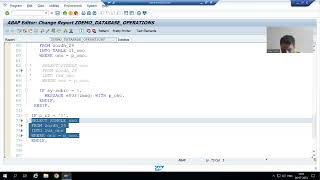 116  ABAP Programming  Database Operations  DELETE Part3 [upl. by Erdnaek]