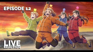 Sora yori mo Tooi Basho Episode 12 reaction 宇宙よりも遠い場所 [upl. by Adnaram387]