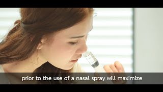 A nasal irrigation technique using a medical syringe ENG SUB [upl. by Meeka]