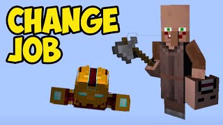 MINECRAFT how to make villager JOBS 2024  MINECRAFT how to change PROFESSION [upl. by Tait]