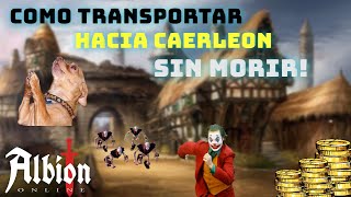 💀 COMO TRANSPORTAR POR ZONA ROJA💀  ALBION ONLINE 🔥 [upl. by Kobe]