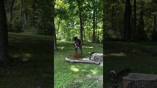 Sinking post holes for the woodland water feature woodworking diy outdoors [upl. by Yerok]