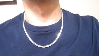 20 inch 5mm Cuban Link Chain Sterling Silver [upl. by Anahsal]