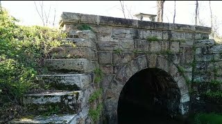 Beautifully preserved Lehigh Valley railroad culvert Pottsville branch Schuylkill County PA [upl. by Tevlev]