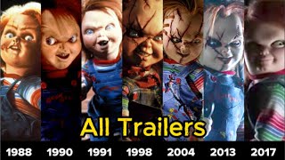 Chucky All Movie Trailers 1988  2017 [upl. by Haidadej]