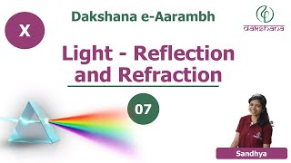 Dakshana  Aarambh  Class X  Physics  Light  Reflection and Refraction  L07  Sandhya [upl. by Hanoy189]